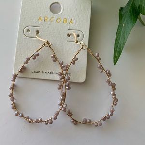 NEW Iridescent Beaded Earrings